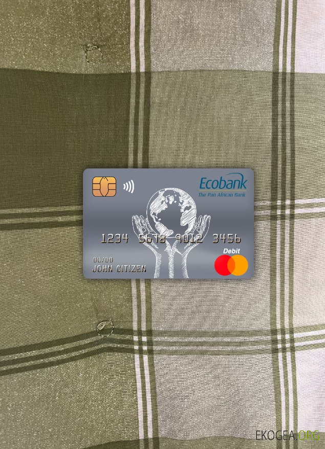 Photolook de la carte de débit principale de la banque Ecobank du Congo